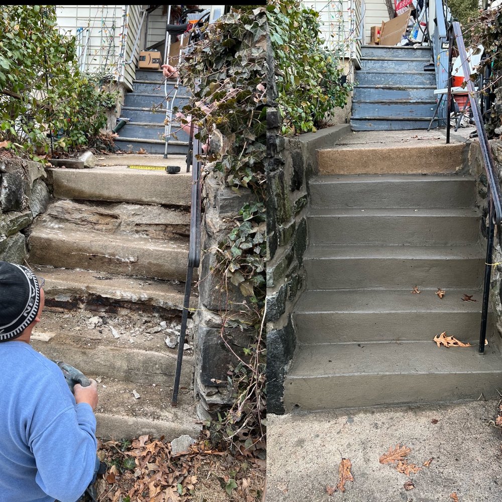 Sammy's Landscaping custom masonry and stone steps reconstruction